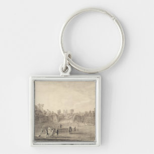 Das Bowling Green bei Claremont, 1738 (Stich) Schlüsselanhänger