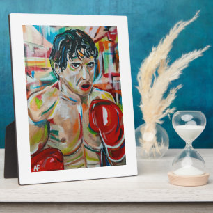 Das Boxer-Gemälde von Alfred Fox Fotoplatte