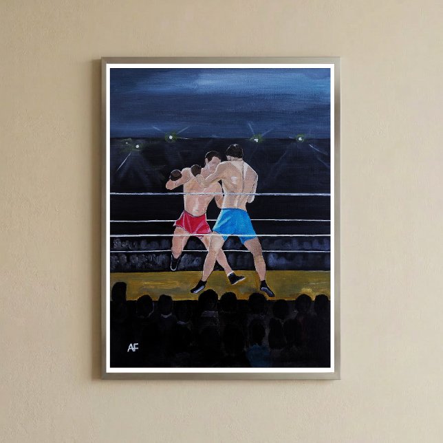 Das Boxer-Gemälde von Alfred Fox Leinwanddruck (Von Creator hochgeladen)