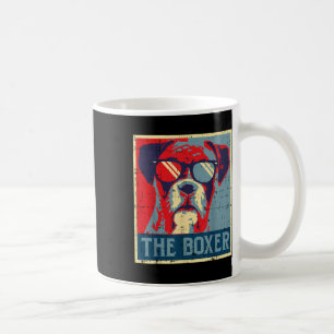 Das Boxer Obama Poster Vintager Tier-Hunde-Liebe Kaffeetasse
