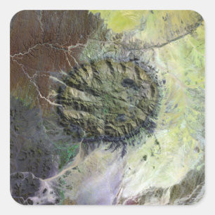 Das Brandberger Massiv in Nordnamibia Quadratischer Aufkleber