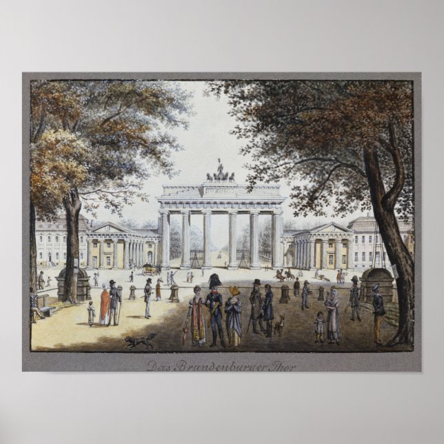 Das Brandenburger Tor, Berlin Poster (Vorne)