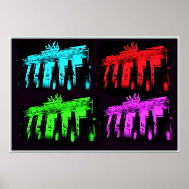 Das Brandenburger Tor-Collage Poster (Vorne)