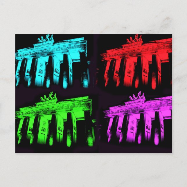 Das Brandenburger Tor-Collage Postkarte (Vorderseite)