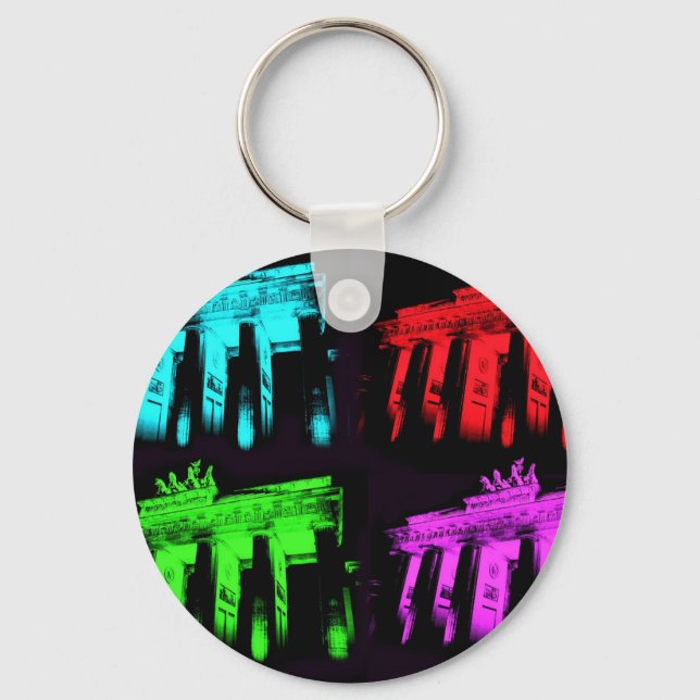 Das Brandenburger Tor-Collage Schlüsselanhänger (Vorderseite)