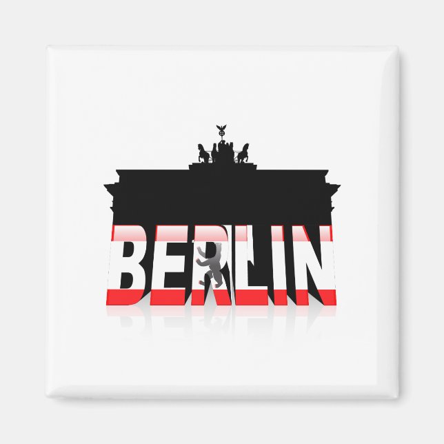 Das Brandenburger Tor in Berlin Magnet (Vorne)