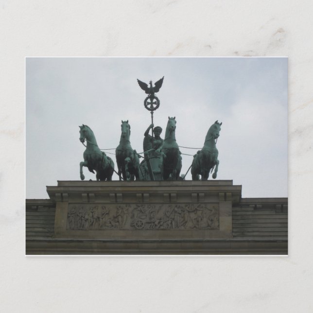 Das Brandenburger Tor Postkarte (Vorderseite)