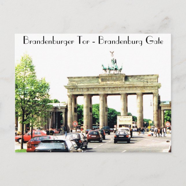 Das Brandenburger Tor Postkarte (Vorderseite)