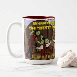 Das Braufest ist das Beste: Zweifarbige Tasse