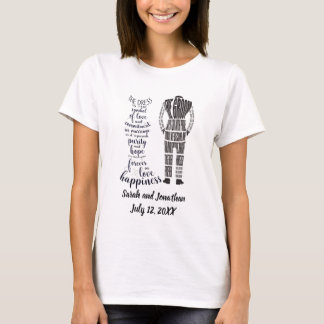Das Braut-und Bräutigam-Hochzeitsversprechen-T-Shi T-Shirt