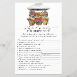 Das Brautparty des Blumenhandels Flyer