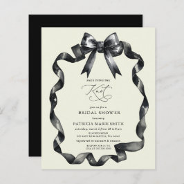 Das Brautparty des Knotens mit schwarzem Bug