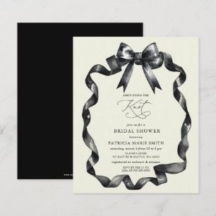 Das Brautparty des Knotens mit schwarzem Bug