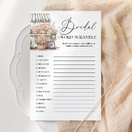 Das Brautparty des Marktes wird durch das Wort "kn