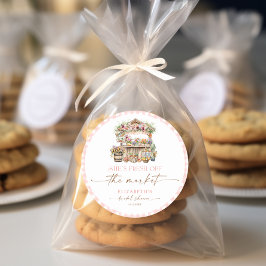 Das Brautparty des Marktrückgangs frisch Runder Aufkleber