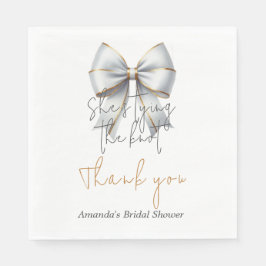 Das Brautparty des weißen Knots Serviette