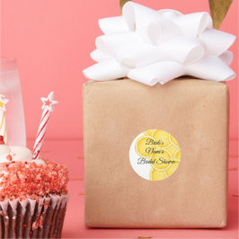 Das Brautparty von Lemon Spritz mit individuellem  Runder Aufkleber