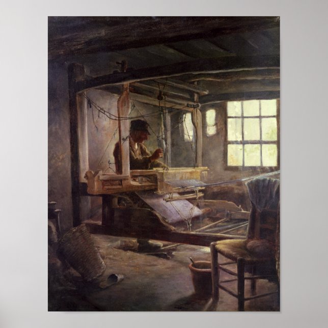 Das Breton Weaver, 1888 Poster (Vorne)