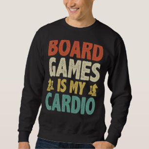 Das Brettspiel ist mein Cardio Schach Player Dice Sweatshirt