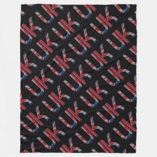 Das britische Britische Flaggentypografie-Elegant Fleecedecke