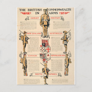 Das britische Commonwealth_Propaganda-Poster Postkarte
