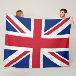 Das britische Flaggenblanket - Ein Tapisserie brit Fleecedecke