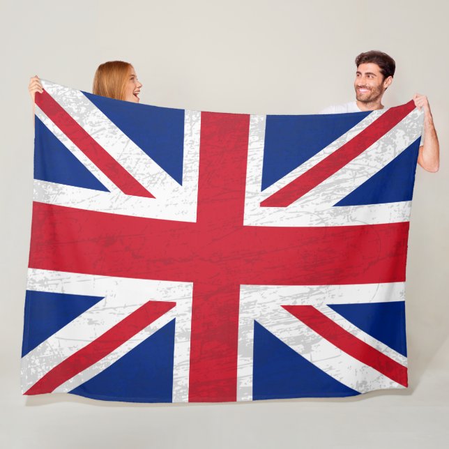 Das britische Flaggenblanket - Ein Tapisserie brit Fleecedecke (Beispiel)