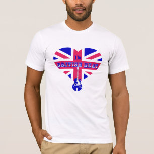 Das britische Flaggenherz & Gitarre T-Shirt