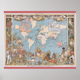 Das Britische Reich 1886 Poster