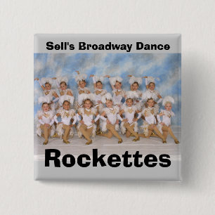Das Broadway-Tanz Rockettes des Verkaufs Button