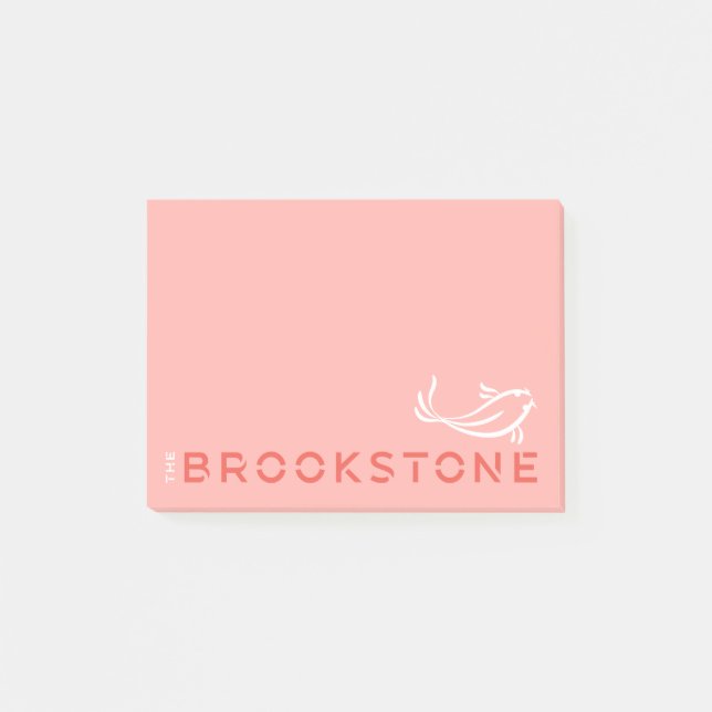 Das Brookstone-Logo Notepad Post-it Klebezettel (Vorderseite)