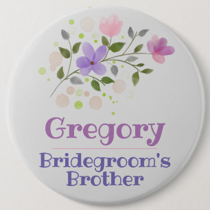 Das Brother Button-Abzeichen des Bridegrooms Button