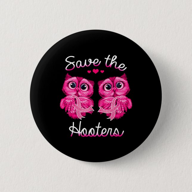 Das Brustkrebsbewusstsein Rettete die Hooters Button (Vorderseite)