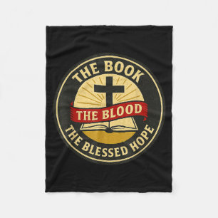 Das Buch, Blut Und Gesegnete Hoffnung, Kjv Fleecedecke