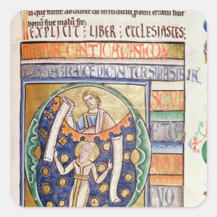 Das Buch der Ekclesiastes Quadratischer Aufkleber