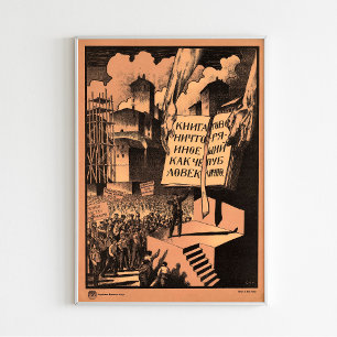 "Das Buch ist nichts mehr. Poster der sowjetischen