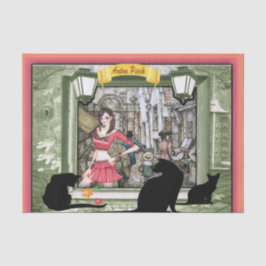 Das Buch steht ohne Flamme Seidenpapier