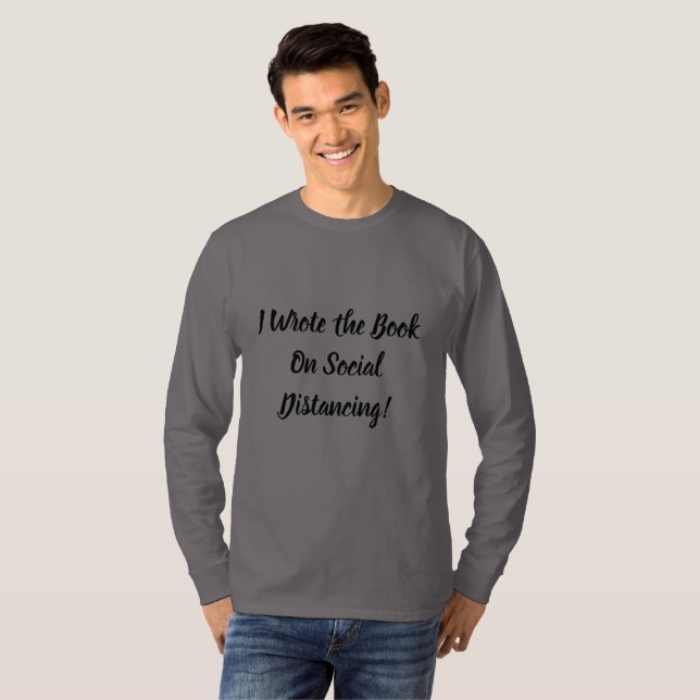 Das Buch über soziale Distanz geschrieben T-Shirt (Vorne ganz)