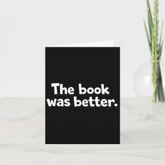 Das Buch war besser lustige Bücherwürmer Introvert Karte
