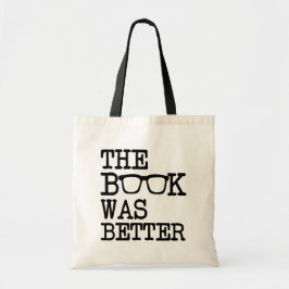 Das Buch war eine lustige Büchertasche Tragetasche