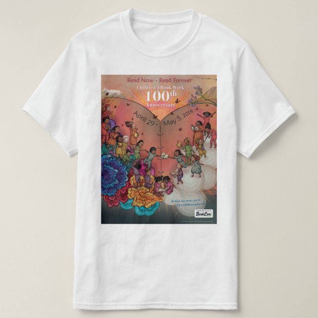 Das Buch-Wochen-T - Shirt 2019 Kinder (Design vorne)