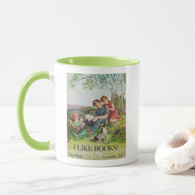 Das Buch-Wochen-Tasse 1962 Kinder Tasse (Mit Donut)