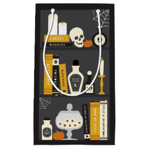 Das Bücherregal-Geschenk-Tasche Halloween-Hexe Kleine Geschenktüte