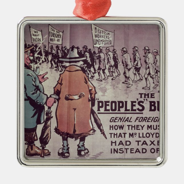 Das Budget', 1909 der Leute Silbernes Ornament (Vorne)