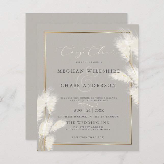 Das Budget aber das schöne, elegante Elfenbeingras (Vorne/Hinten)