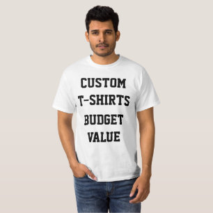 Das BUDGET-WERT-T - SHIRT der kundenspezifischen