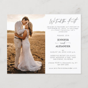 Das Budget Wir tippten den Knoten 1 Hochzeitsempfa Flyer