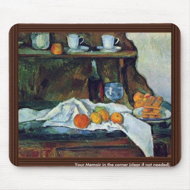 Das Buffet durch Paul Cézanne (beste Qualität) Mousepad (Vorne)
