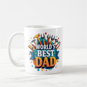 Das bunte Geschenk des Vaters zum Weltbesten Vater Kaffeetasse
