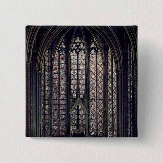 Das Buntglasfenster Button (Vorderseite)